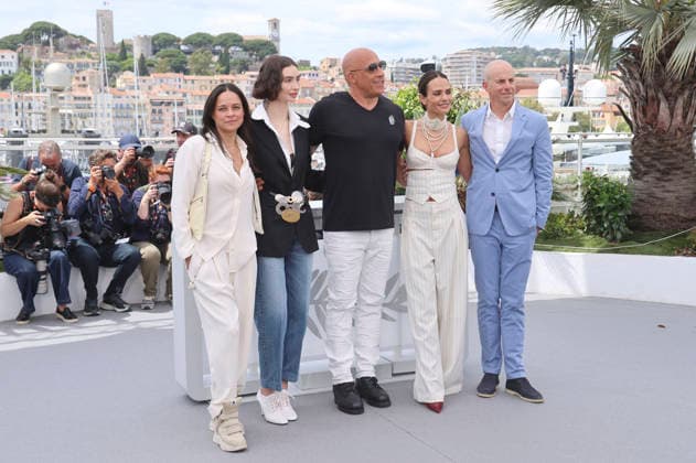 Michelle Rodriguez, Meadow Walker, Vin Diesel, Jordana Brewster und Neal H. Moritz beim Photocall zum Kinofilm The Fast and the Furious auf dem Festival de Cannes 2026 79 Internationale Filmfestspiele von Cannes am Palais des Festivals. Cannes, 13.05.2026