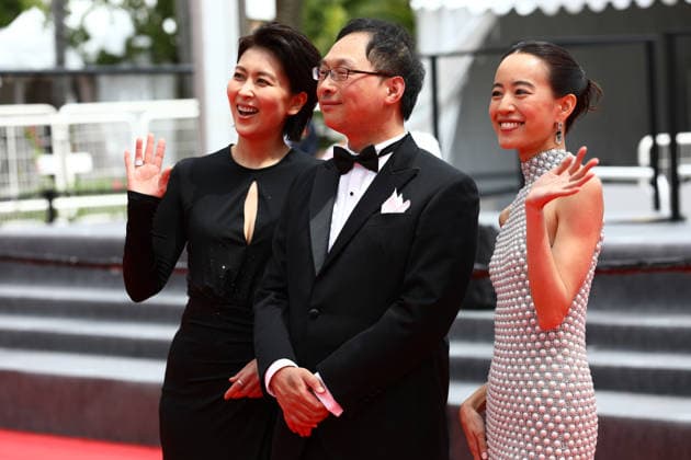 May 13, 2026, Cannes, Cote D azur, France: SHIZUKA ISHIBASCHI, KOJI FUKADA, TAKAKO MATSU and TAN SI EN on the red carpet for the premiere screening of NAGI NOTES at the 79th Annual Cannes Film Festival at Palais des Festivals in Cannes, France Cannes France  - ZUMAc179 20260513_zep_c179_086 Copyright: xMickaelxChavetx