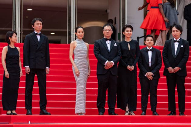 Cannes Nagi Notes Screening NG Terutaro Osanai, a guest, Shizuka Ishibaschi, Koji Fukada, Takako Matsu, Tan Si En and a guest attending the ‘Nagi Notes’ Screening and Red Carpet at Palais Des Festivals in Cannes, France on May 13 2026 as part of the 79th Cannes Film Festival. Photo by Nicolas Genin ABACAPRESS.COM Cannes France  Copyright: xGeninxNicolas ABACAx