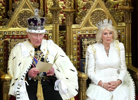 King Charles and Queen Camilla attend the State Opening of Parliament King Charles and Queen Camilla attend the State Opening of Parliament, in the House of Lords Chamber, Palace of Westminster, London, UK, on the 13th May 2026. Picture by Chris Jackson WPA-Pool London Palace of Westminster London United Kingdom  WHA-0817