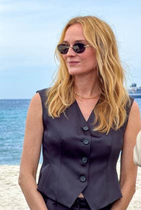 Cannes - Diane Kruger at Lunch Talk about AI organized by BMW German actress Diane Kruger attending an exclusive Lunch Talk on the theme of ‘The Human Lens’, about AI in Cinema industry organized by BMW at the Plage des Palmes in Cannes, South of France on May 13, 2026. Photo by Christophe Geyres ABACAPRESS.COM Cannes France  Copyright: xABACAx