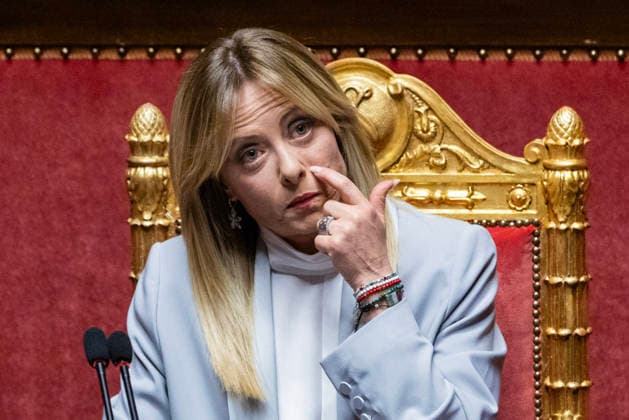 May 13, 2026, Rome, Italia, Italy: Prime Minister Giorgia Meloni, questions requiring immediate response in the Senate, Rome, May 13, 2026 Rome Italy  - ZUMAa289 20260513_zia_a289_101 Copyright: xFrancescoxFotiax xAgfx