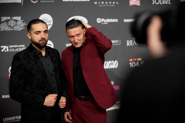 Verleihung Deutscher Podcast Award 2026. Zino Markarian und Andrej Filatow. Berlin, 13.05.2026. Berlin Deutschland Copyright: xDominikxButzmannx