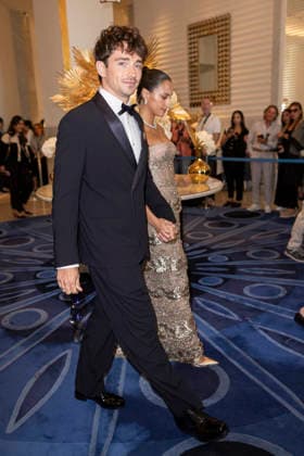 Cannes Charles Leclerc, Alexandra Saint Mleux Exits Martinez MP Cannes, France- May 13: Charles Leclerc, Alexandra Saint Mleux leave Hotel Martinez during 79th Festival of Cannes, on May 13, 2026 in Cannes, France. Photo by Marco Piovanotto ABACAPRESS:COM Cannes France  Copyright: xPiovanottoxMarco ABACAx
