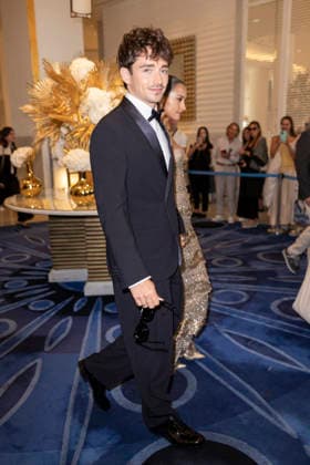 Cannes Charles Leclerc, Alexandra Saint Mleux Exits Martinez MP Cannes, France- May 13: Charles Leclerc, Alexandra Saint Mleux leave Hotel Martinez during 79th Festival of Cannes, on May 13, 2026 in Cannes, France. Photo by Marco Piovanotto ABACAPRESS:COM Cannes France  Copyright: xPiovanottoxMarco ABACAx