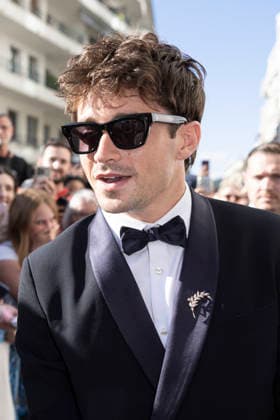 Cannes Charles Leclerc, Alexandra Saint Mleux Exits Martinez MP Cannes, France- May 13: Charles Leclerc, Alexandra Saint Mleux leave Hotel Martinez during 79th Festival of Cannes, on May 13, 2026 in Cannes, France. Photo by Marco Piovanotto ABACAPRESS:COM Cannes France  Copyright: xPiovanottoxMarco ABACAx