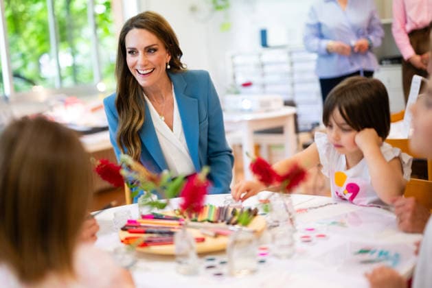 . 13 05 2026. Reggio Emilia, Italy. Kate Middleton. the Princess of Wales, during a visit the Scuola Comunale d infanzia Anna Frank pre school in Reggio Emilia on day one of her visit to Italy.  xi-Imagesx xPoolx IIM-26766-0277