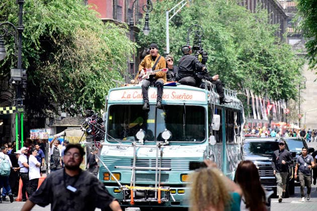 May 13, 2026, Mexico City, Ciudad de Mexico, Mexico: The Edge, guitarist of the Irish band U2, at the filming set for the upcoming music video Street of Dreams in Mexico City Downtown. on May 13, 2026 in Mexico City, Mexico. Mexico City Mexico - ZUMAe321 20260513_zea_e321_008 Copyright: xLuisxBarronx