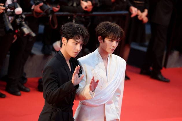 He Yan Chao et He Chang Xi Montée des marches du film Labandon lors du 79ème Festival International du Film de Cannes, le 13 mai 2026 Jacovides Moreau Bestimage Red carpet for Forsaken at the 79th Cannes International Film Festival on May 13, 2026 Cannes France  Copyright: xJACOVIDES-MOREAUx xBESTIMAGExJACOVIDES-MOREAUx xBESTIMAGEx