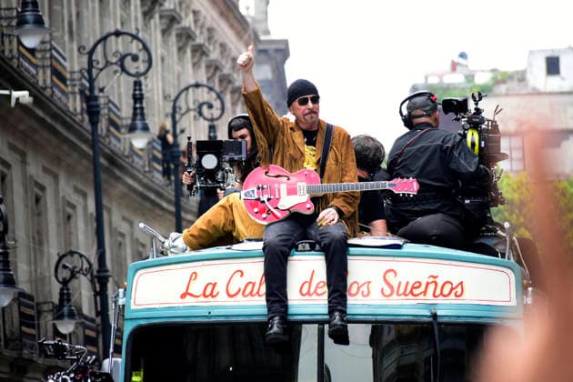 May 13, 2026, Mexico City, Ciudad de Mexico, Mexico: The Edge, guitarist of the Irish band U2, at the filming set for the upcoming music video Street of Dreams in Mexico City Downtown. on May 13, 2026 in Mexico City, Mexico. Mexico City Mexico - ZUMAe321 20260513_zea_e321_017 Copyright: xLuisxBarronx