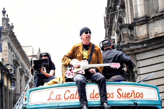 May 13, 2026, Mexico City, Ciudad de Mexico, Mexico: The Edge, guitarist of the Irish band U2, at the filming set for the upcoming music video Street of Dreams in Mexico City Downtown. on May 13, 2026 in Mexico City, Mexico. Mexico City Mexico - ZUMAe321 20260513_zea_e321_019 Copyright: xLuisxBarronx