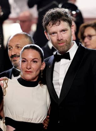 Mickaëlle Paty sister of Samuel Paty , Antoine Reinartz Descente des marches du film Labandon lors du 79ème Festival International du Film de Cannes, le 13 mai 2026 Jacovides Moreau Bestimage People leaving the red carpet for Forsaken at the 79th Cannes International Film Festival on May 13, 2026 Cannes France  Copyright: xJACOVIDES-MOREAUx xBESTIMAGExJACOVIDES-MOREAUx xBESTIMAGEx