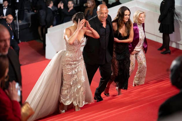 Cannes Fast And Furious Cannes Classics Red Carpet EB Michelle Rodriguez, Vin Diesel, Jordana Brewster, and Iris Knobloch arrives for the screening of the film The Fast and the Furious at the 79th edition of the Cannes Film Festival in Cannes, southern France on May 13, 2026. Photo by Eliot Blondet ABACAPRESS.COM Cannes France France  Copyright: xBlondetxEliot ABACAx