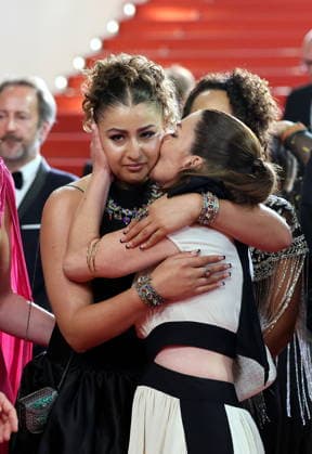Emma Boumali, Mickaëlle Paty sister of Samuel Paty Descente des marches du film Labandon lors du 79ème Festival International du Film de Cannes, le 13 mai 2026 Jacovides Moreau Bestimage People leaving the red carpet for Forsaken at the 79th Cannes International Film Festival on May 13, 2026 Cannes France  Copyright: xJACOVIDES-MOREAUx xBESTIMAGExJACOVIDES-MOREAUx xBESTIMAGEx