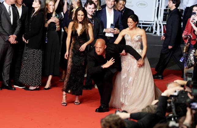 Jordana Brewster, Vin Diesel, Michelle Rodriguez Montée des marches du film The Fast and the Furious lors du 79ème Festival International du Film de Cannes, le 13 mai 2026 Jacovides Moreau Bestimage Red carpet for The Fast and the Furious at the 79th Cannes International Film Festival on May 13, 2026 Cannes France  Copyright: xJACOVIDES-MOREAUx xBESTIMAGExJACOVIDES-MOREAUx xBESTIMAGEx
