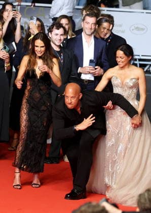 Jordana Brewster, Vin Diesel, Michelle Rodriguez Montée des marches du film The Fast and the Furious lors du 79ème Festival International du Film de Cannes, le 13 mai 2026 Jacovides Moreau Bestimage Red carpet for The Fast and the Furious at the 79th Cannes International Film Festival on May 13, 2026 Cannes France  Copyright: xJACOVIDES-MOREAUx xBESTIMAGExJACOVIDES-MOREAUx xBESTIMAGEx