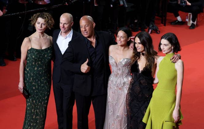 Donna Langley, Neal H Moritz, Vin Diesel, Michelle Rodriguez, Jordana Brewster, Meadow Walker Montée des marches du film The Fast and the Furious lors du 79ème Festival International du Film de Cannes, le 13 mai 2026 Jacovides Moreau Bestimage Red carpet for The Fast and the Furious at the 79th Cannes International Film Festival on May 13, 2026 Cannes France  Copyright: xJACOVIDES-MOREAUx xBESTIMAGExJACOVIDES-MOREAUx xBESTIMAGEx
