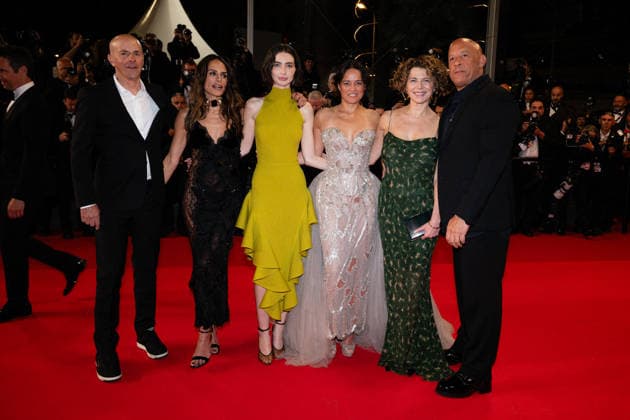 Cannes - The Fast And The Furious Screening LZ Meadow Walker, Jordana Brewster, Vin Diesel, Michelle Rodriguez, Dame Donna Langley and Neal H. Moritz attending The Fast And The Furious screening during the 79th annual Cannes Film Festival at Palais des Festivals on May 13, 2026 in Cannes, France. Photo by Laurent Zabulon ABACAPRESS.COM Cannes  Copyright: xZabulonxLaurentx