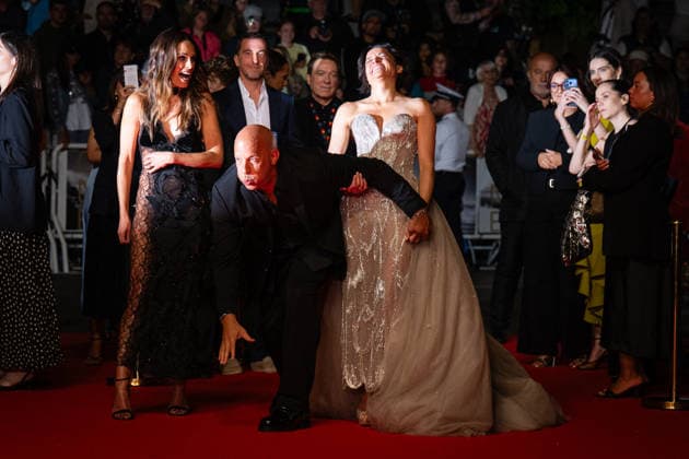 Cannes - The Fast And The Furious Screening LZ Jordana Brewster, Vin Diesel and Michelle Rodriguez attending the The Fast And The Furious screening during the 79th annual Cannes Film Festival at Palais des Festivals on May 13, 2026 in Cannes, France. Photo by Laurent Zabulon ABACAPRESS.COM  Copyright: xZabulonxLaurentx