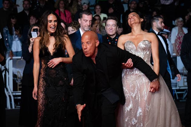 Cannes - The Fast And The Furious Screening LZ Jordana Brewster, Vin Diesel and Michelle Rodriguez attending the The Fast And The Furious screening during the 79th annual Cannes Film Festival at Palais des Festivals on May 13, 2026 in Cannes, France. Photo by Laurent Zabulon ABACAPRESS.COM  Copyright: xZabulonxLaurentx