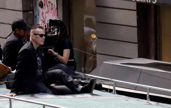 May 13, 2026, Mexico City, Mexico City, Mexico: Irish drummer Larry Mullen aboard the truckÃ¢â‚¬the Street of Dreams, the theme of U2 s new music videoÃ¢â‚¬being filmed for a second day in Mexico City s Historic Center. Mexico City Mexico - ZUMAt178 20260513_zip_t178_001 Copyright: xNadiaxTecuapetlax