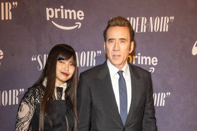 May 13, 2026, New York, United States: (L-R) Riko Shibata and Nicolas Cage attend Prime Video s Spider-Noir world premiere at Regal Times Square on May 13, 2026 in New York City. New York United States - ZUMAs197 20260513_aaa_s197_644 Copyright: xRonxAdarx