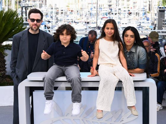 IPA84671816 - Cannes, 79th Cannes Film Festival 2026, day 2 - photocall of Quelques Mots D Amour - Pictured: Rudi Rosenberg, AÃ¯dan Djouadi, Ella Bedoucha and Hafsia Herzi  Copyright: xAlbertoxTerenghix xPoolxPhotoxEventsx07x 84671816