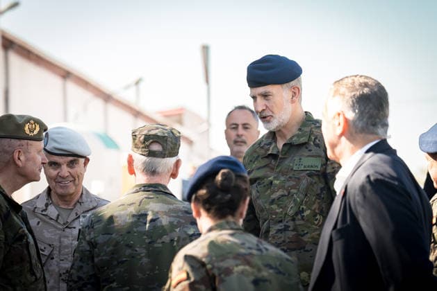 King Felipe VI oversees the digital defense capabilities of the Joint Cyberspace Command at Retamares King Felipe VI during the visit to the facilities of the Joint Cyberspace Command MCCE at the Retamares Base, May 14, 2026, in Pozuelo de Alarcón, Madrid Spain The monarch learns first-hand about the advanced surveillance and cyber threat response systems that protect military information networks and ensure national digital security 14 MAY 2026 Diego Radamé Pozuelo de Alarcon, Madrid Pozuelo de Alarcon, Madrid Spain  Copyright: xDiegoxRadamÃ sx 7522065