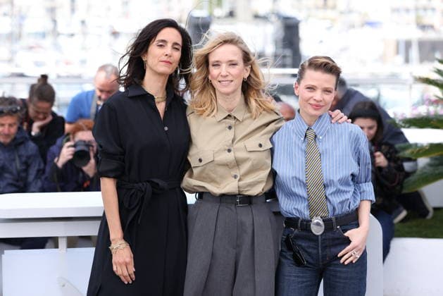 Cannes - La Vie D Une Femme Photocall Charline Bourgeois-Tacquet, Léa Drucker and Mélanie Thierry pose during the La Vie D Une Femme (A Woman s Life) photocall at the 79th annual Cannes Film Festival at Palais des Festivals on May 14, 2026 in Cannes, France. Photo by Jerome Domine ABACAPRESS.COM Cannes France  Copyright: xDominexJerome ABACAx