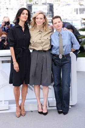 Cannes - La Vie D Une Femme Photocall Charline Bourgeois-Tacquet, Léa Drucker and Mélanie Thierry pose during the La Vie D Une Femme (A Woman s Life) photocall at the 79th annual Cannes Film Festival at Palais des Festivals on May 14, 2026 in Cannes, France. Photo by Jerome Domine ABACAPRESS.COM Cannes France  Copyright: xDominexJerome ABACAx