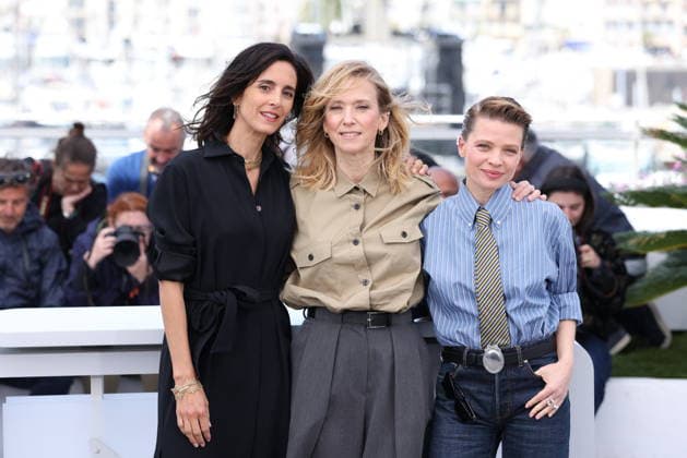 Cannes - La Vie D Une Femme Photocall Charline Bourgeois-Tacquet, Léa Drucker and Mélanie Thierry pose during the La Vie D Une Femme (A Woman s Life) photocall at the 79th annual Cannes Film Festival at Palais des Festivals on May 14, 2026 in Cannes, France. Photo by Jerome Domine ABACAPRESS.COM Cannes France  Copyright: xDominexJerome ABACAx