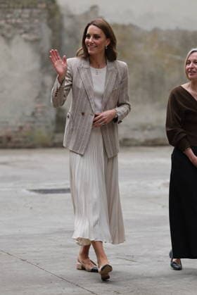 . 14 05 2026. Reggio Emilia, Italy. Kate Middleton, the Princess of Wales, arriving at a creative resource centre in Reggio Emilia in Italy, on day two of her visit to Italy.  xStephenxLockx xi-Imagesx IIM-26770-0006