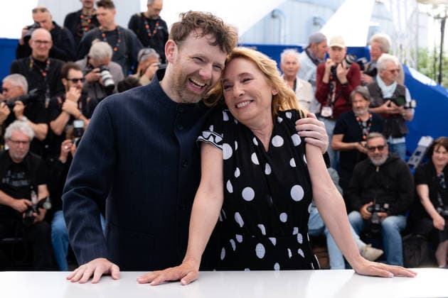 Cannes L Abandon Photocall LZ Emmanuelle Bercot and Antoine Reinartz attend the L Abandon Forsaken photocall during the 79th Cannes Film Festival in Cannes on May 14, 2026. Photo by Laurent Zabulon ABACAPRESS.COM Cannes  Copyright: xZabulonxLaurentx