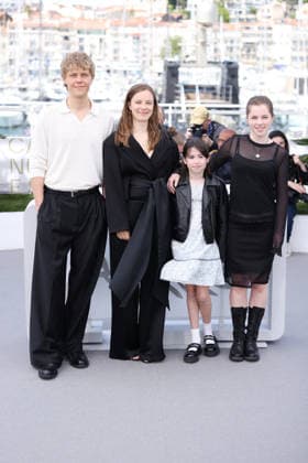 Cannes El Deshielo Photocall JD Jakub Gierszal, Saskia Rosendahl, Maya O Rourke and Maia Rae Domagala attend the El Deshielo photocall during the 79th Cannes Film Festival in Cannes on May 14, 2026. Photo by Jerome Dominé ABACAPRESS.COM Cannes France  Copyright: xDominexJerome ABACAx