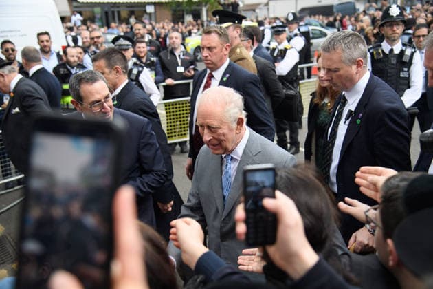 King Charles III Visits Golders Green, London, UK - Thursday 14 May 2026 King Charles III visits members of the Jewish community in Golders Green, London, England, UK on Thursday 14 May, 2026 to show solidarity and support., Credit:Justin Ng Avalon UK, England, London, Golders Green  Copyright: xJustinxNgx xAvalonx 1098933321