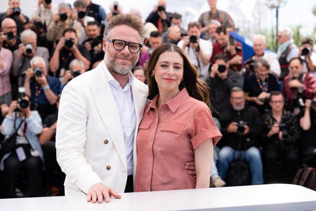 Cannes Tangles Photocall LZ Seth Rogen and Lauren Miller Rogen attend Tangles photocall during the 79th Cannes Film Festival in Cannes on May 14, 2026. Photo by Laurent Zabulon ABACAPRESS.COM Cannes  Copyright: xZabulonxLaurentx