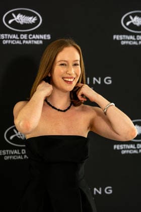 Cannes - Hannah Einbinder at Kering Talk AAR Actress and Comedian Hannah Einbinder participates in Kering Talk at Carlton hotel, as part of the 79th Cannes Film Festival in Cannes, France, on May 14, 2026. Photo by Ammar Abd Rabbo ABACAPRESS.COM Cannes France  Copyright: xAbdxRabboxAmmar ABACAx