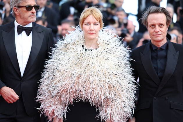 Cannes - Fatherland Red Carpet (L-R) Pawel Pawlikowski, Sandra Huller and August Diehl attend the Fatherland screening during the 79th annual Cannes Film Festival at Palais des Festivals on May 14, 2026 in Cannes, France. Photo by Jerome Domine ABACAPRESS.COM Cannes France  Copyright: xDominexJerome ABACAx