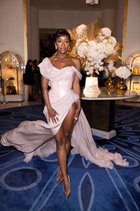 Cannes Aja Naomi King exits Martinez MP Cannes, France- May 14: Aja Naomi King leaves Hotel Martinez after attending Chopard gala during 79th Festival of Cannes, on May 14, 2026 in Cannes, France. Photo by Marco Piovanotto ABACAPRESS:COM Cannes France  Copyright: xPiovanottoxMarco ABACAx