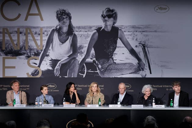 Cannes - La Vie d’une Femme A Woman s Life Press Conference Charles Berling, Melanie Thierry, Charline Bourgeois-Tacquet, Lea Drucker, Erri De Luca, Marie-Christine Barrault and David Thion during the La vie d’une Femme (A Woman s Life) press conference at the 79th annual Cannes Film Festival on May 14, 2026 in Cannes, France. CANNES France  Copyright: xHaedrichxJean-Marc Pool ABACAPRESS.COMx