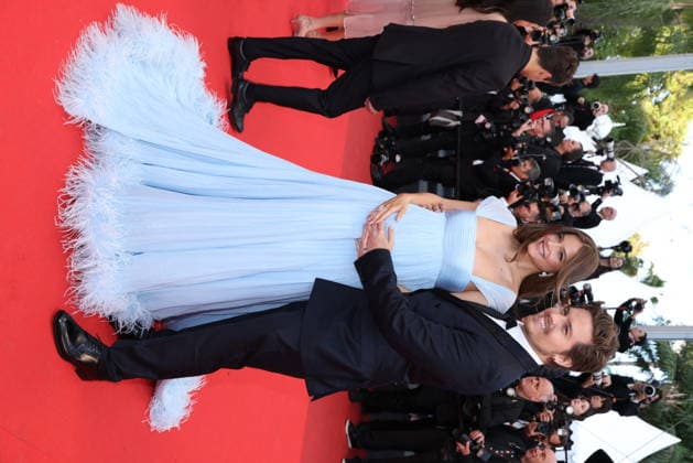 Cannes - Histoires Paralleles (Parallel Tales) Red Carpet Pregnant Barbara Palvin and Dylan Sprouse at the Histoires Paralleles (Parallel Tales) screening red carpet during the 79th annual Cannes Film Festival at Palais des Festivals on May 14, 2026 in Cannes, France. Photo by Jerome Domine ABACAPRESS.COM Cannes France  Copyright: xDominexJerome ABACAx