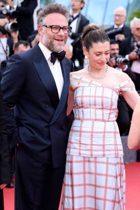 Seth Rogen mit Ehefrau Lauren Miller Rogen bei der Premiere des Kinofilms Fatherland auf dem Festival de Cannes 2026 79. Internationale Filmfestspiele von Cannes im Palais des Festivals. Cannes, 14.05.2026