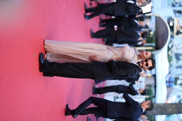 Cannes - Histoires Paralleles (Parallel Tales) Red Carpet Natasha Andrews and Pierre Niney at the Histoires Paralleles (Parallel Tales) screening red carpet during the 79th annual Cannes Film Festival at Palais des Festivals on May 14, 2026 in Cannes, France. Photo by Jerome Domine ABACAPRESS.COM Cannes France  Copyright: xDominexJerome ABACAx