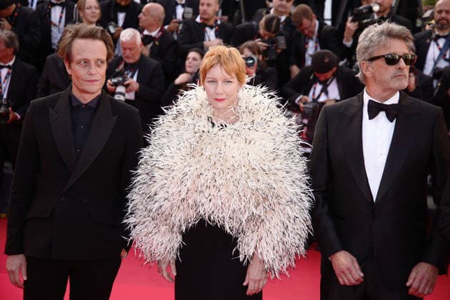 May 14, 2026, Cannes, France: German actor August Diehl, German actress Sandra Hueller and Polish writer Pawel Pawlikowski attend the red carpet of Fatherland at the 79th Cannes Film Festival. Cannes France - ZUMAs197 20260514_aaa_s197_163 Copyright: xMarcoxBaradax
