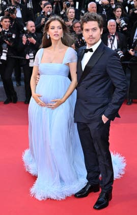 79th Cannes Film Festival: Histoires Paralleles (Parallel Tales) screening CANNES, FRANCE - MAY 14: Hungarian model Barbara Palvin (L) and US actor Dylan Sprouse (R) arrive for the screening of the film Histoires Paralleles (Parallel Tales) at the 79th edition of the Cannes Film Festival in Cannes, France on May 14, 2026. Mustafa Yalcin Anadolu Cannes France. Editorial use only. Please get in touch for any other usage.  Copyright: x2026xAnadoluxMustafaxYalcinx