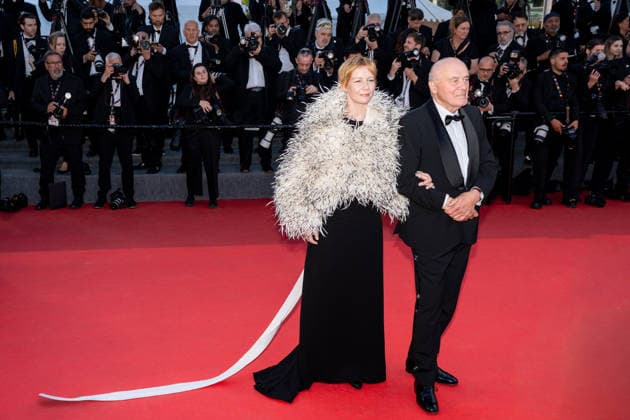 79ème Festival International du Film de Cannes Montée des marches du film Fatherland 79th International Cannes Film Festival Red Carpet of Fatherland movie 456015 2026 05 14 Huller, Sandra Zischler, Hanns  Copyright: xEstellexCarlierx xStarfacex STAR_456015_001