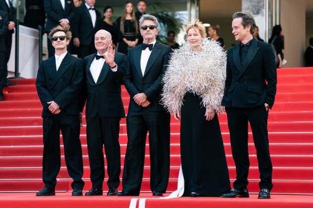Fatherland Screening - The 79th Annual Cannes Film Festival Lukasz Zal, Hanns Zischler, Pawel Pawlikowski, Sandra Huller and August Diehl attend the Fatherland screening during the 79th annual Cannes Film Festival at Palais des Festivals on May 14, 2026 in Cannes, France., Credit:Lounis Tiar Avalon France, Cannes  Copyright: xLounisxTiarx xAvalonx 1099001152