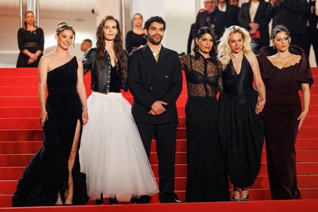 Carole Lambert, Marion Le Corroler, Sami Outalbali, Mara Taquinet, Kim Higelin Bijoux Tasaki , Sonia Faidi Montée des marches du film Sanguine lors du 79ème Festival International du Film de Cannes, le 14 mai 2026 Jacovides Moreau Bestimage Red carpet for Species at the 79th Cannes International Film Festival on May 14, 2026 Cannes France  Copyright: xJACOVIDES-MOREAUx xBESTIMAGExJACOVIDES-MOREAUx xBESTIMAGEx