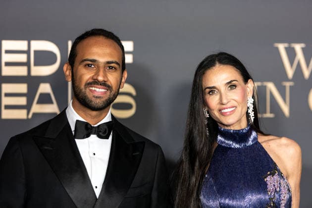Cannes - Women In Cinema Gala Arrivals AAR L-R : Faisal Baltyuor and Demi Moore attend ‘Women In Cinema’ gala party, organized by Jeddah’s ‘Red Sea Film Festival’, as part of the 79th Cannes Film Festival, at Eden Roc hotel in Cap d’Antibes, near Cannes, France, on May 14, 2026. Photo by Ammar Abd Rabbo ABACAPRESS.COM Cannes France  Copyright: xAbdxRabboxAmmar ABACAx