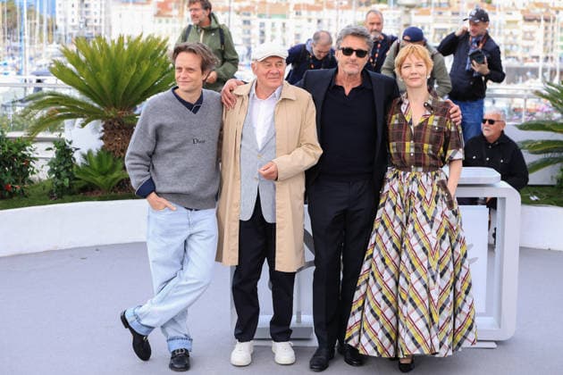 Cannes - Fatherland Photocall Pawel Pawlikowski, August Diehl, Hanns Zischler and Sandra Huller attending the Fatherland photocall during the 79th Cannes Film Festival in Cannes, France on May 15, 2026. Photo by ABACAPRESS.COM Cannes France  Copyright: xDominexJerome ABACAx